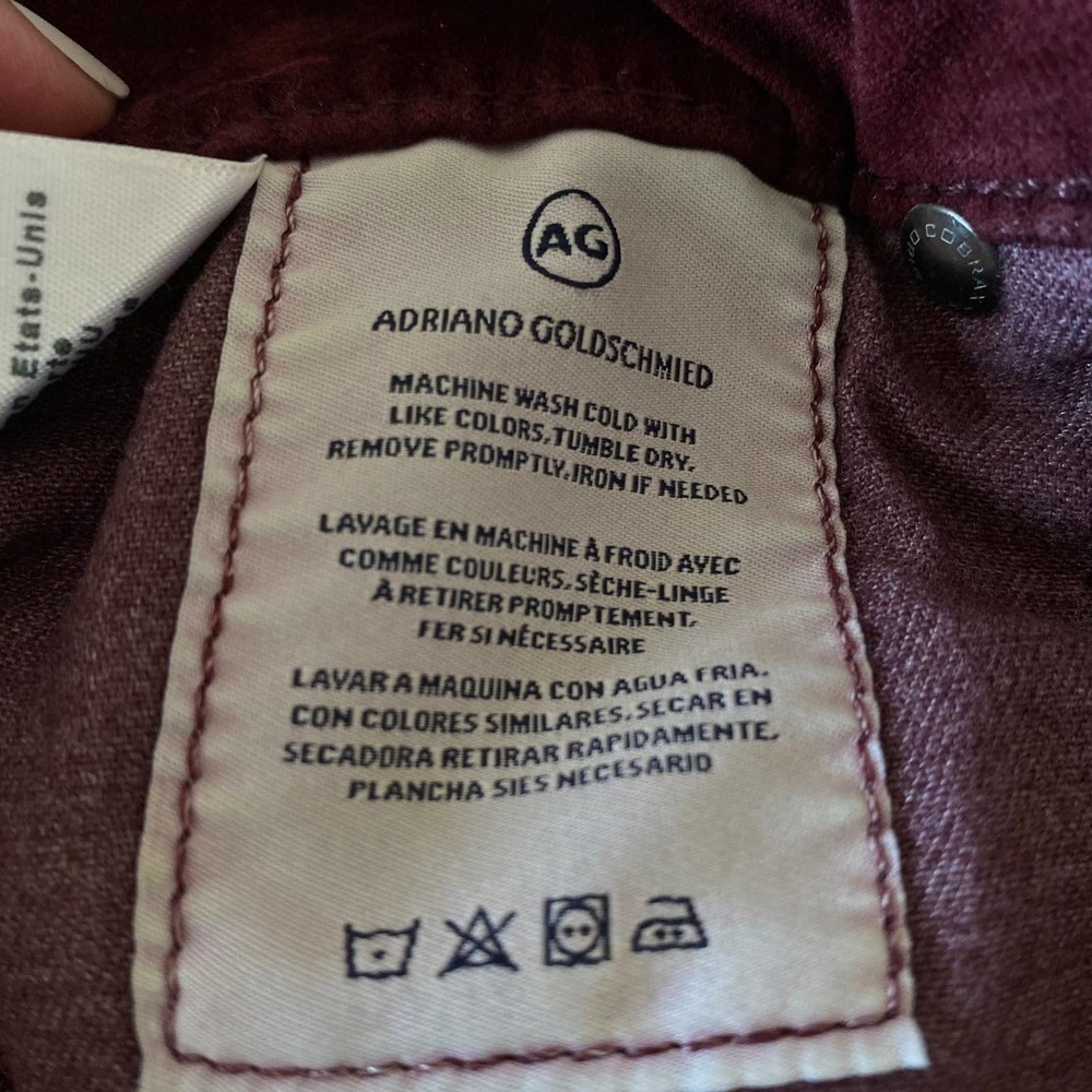 AG ADRIANO GOLDSCHMIED The Farrah High Rise Skinny Velvet Pants, X0597 - Picture 9 of 13